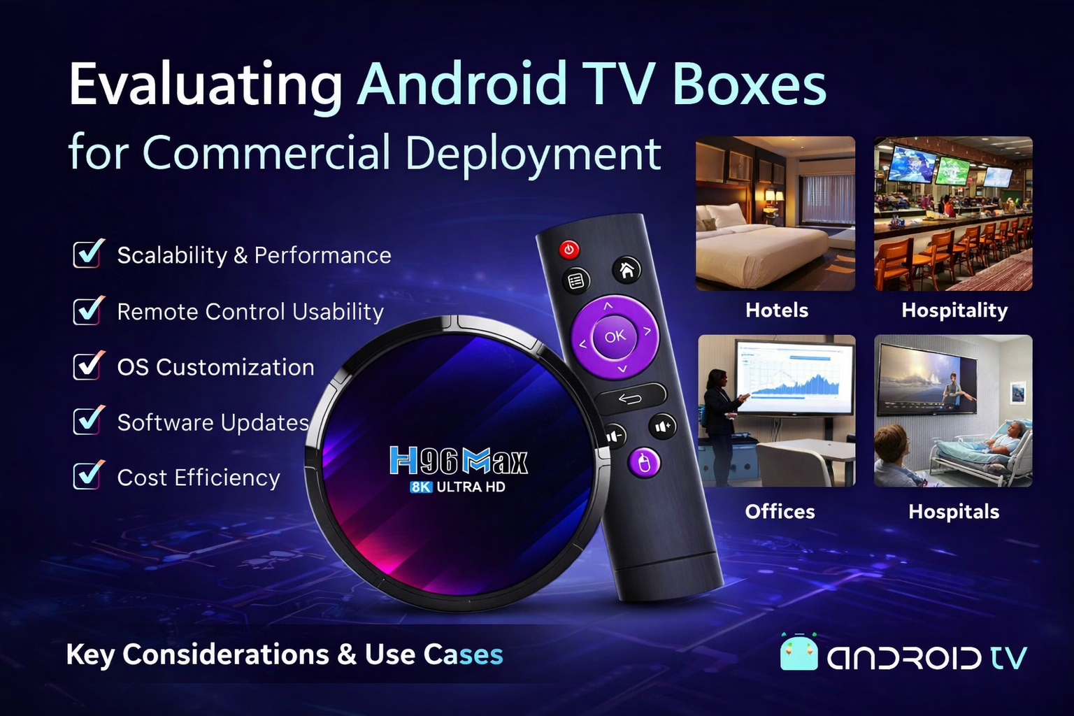 Evaluating Android TV boxes for commercial deployment