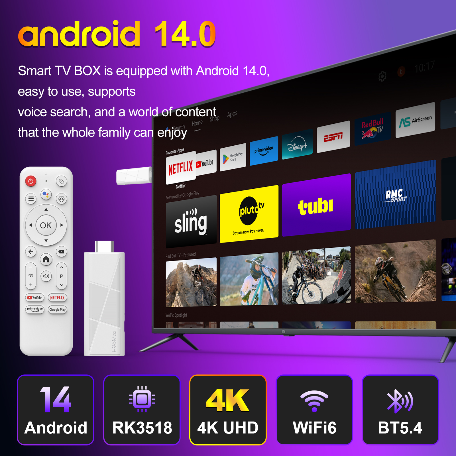 OEM Android TV Stick with Android 14