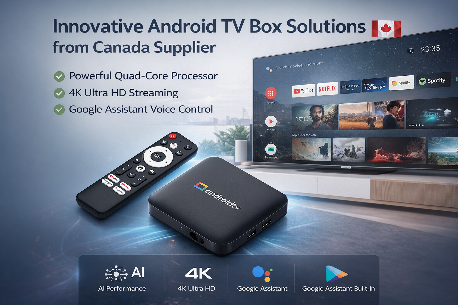 Innovative Android TV box solutions from Canada supplier