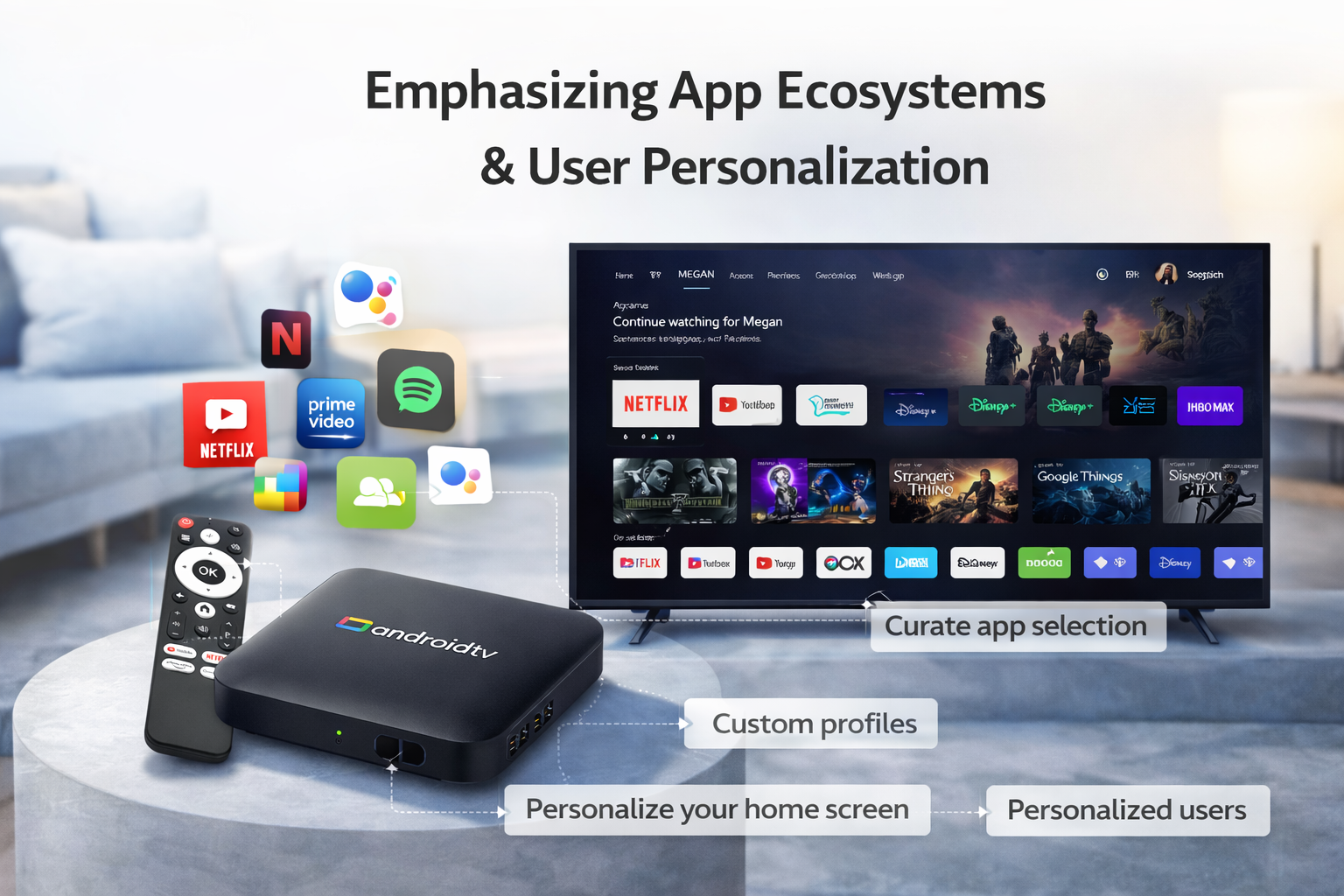OTT TV boxes emphasize app ecosystems and user personalization