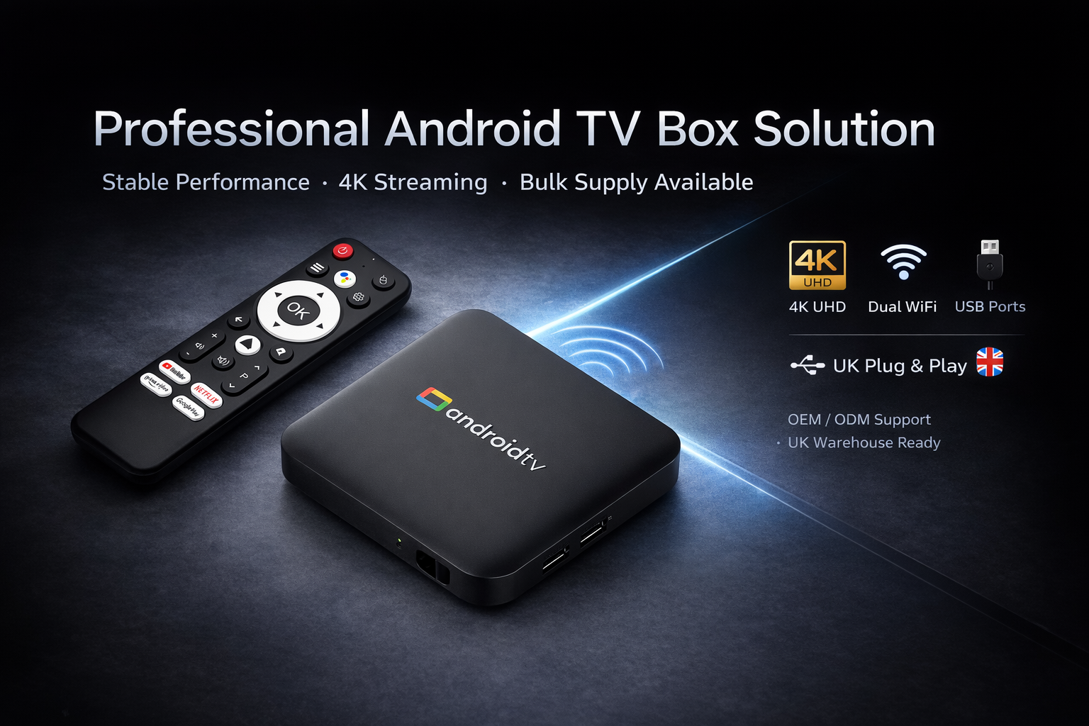 Professional Android TV box sourcing UK market