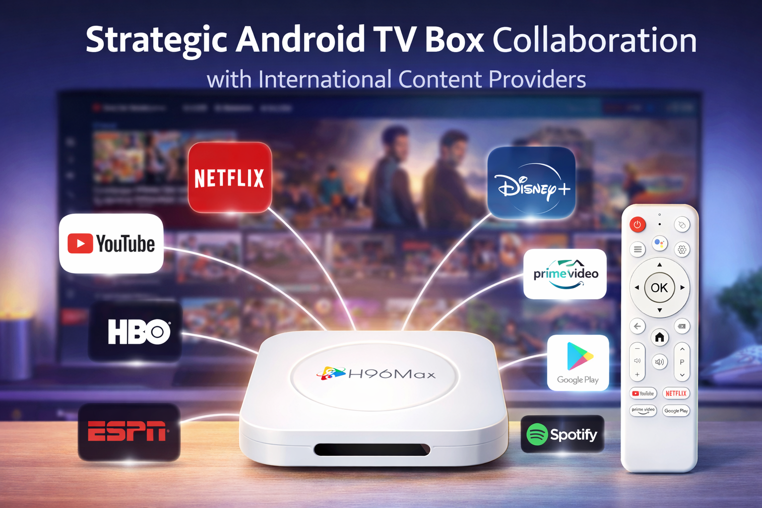 Strategic Android TV box collaboration with international content providers