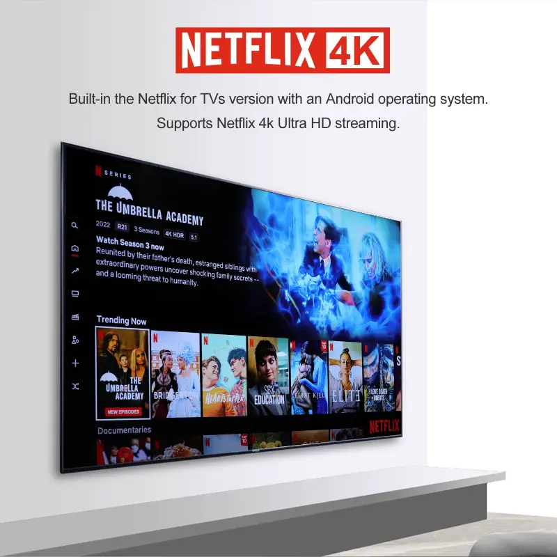 Hako Pro TV Box supporting Netflix 4K streaming playback