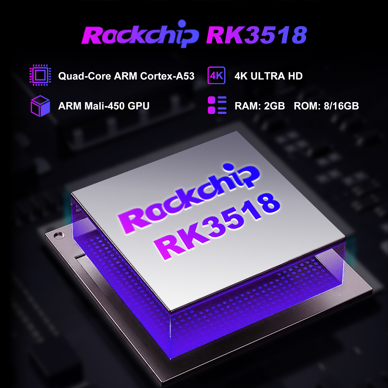 RK3518 TV Box with USB3.0 and HD