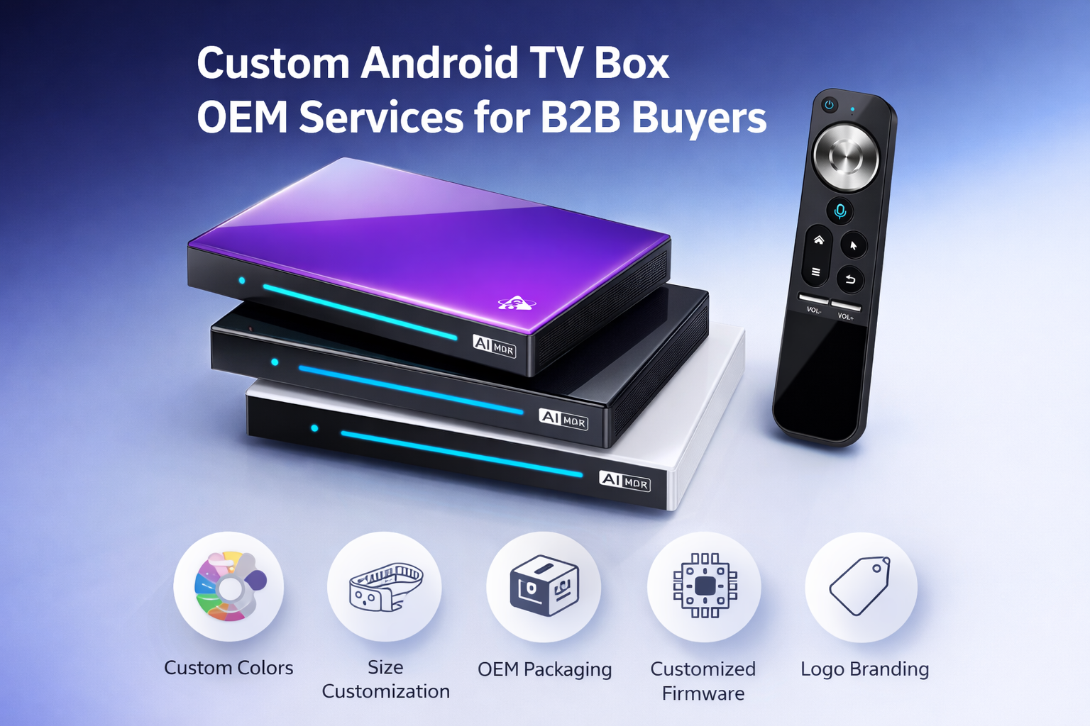 Custom Android TV box OEM services for B2B buyers