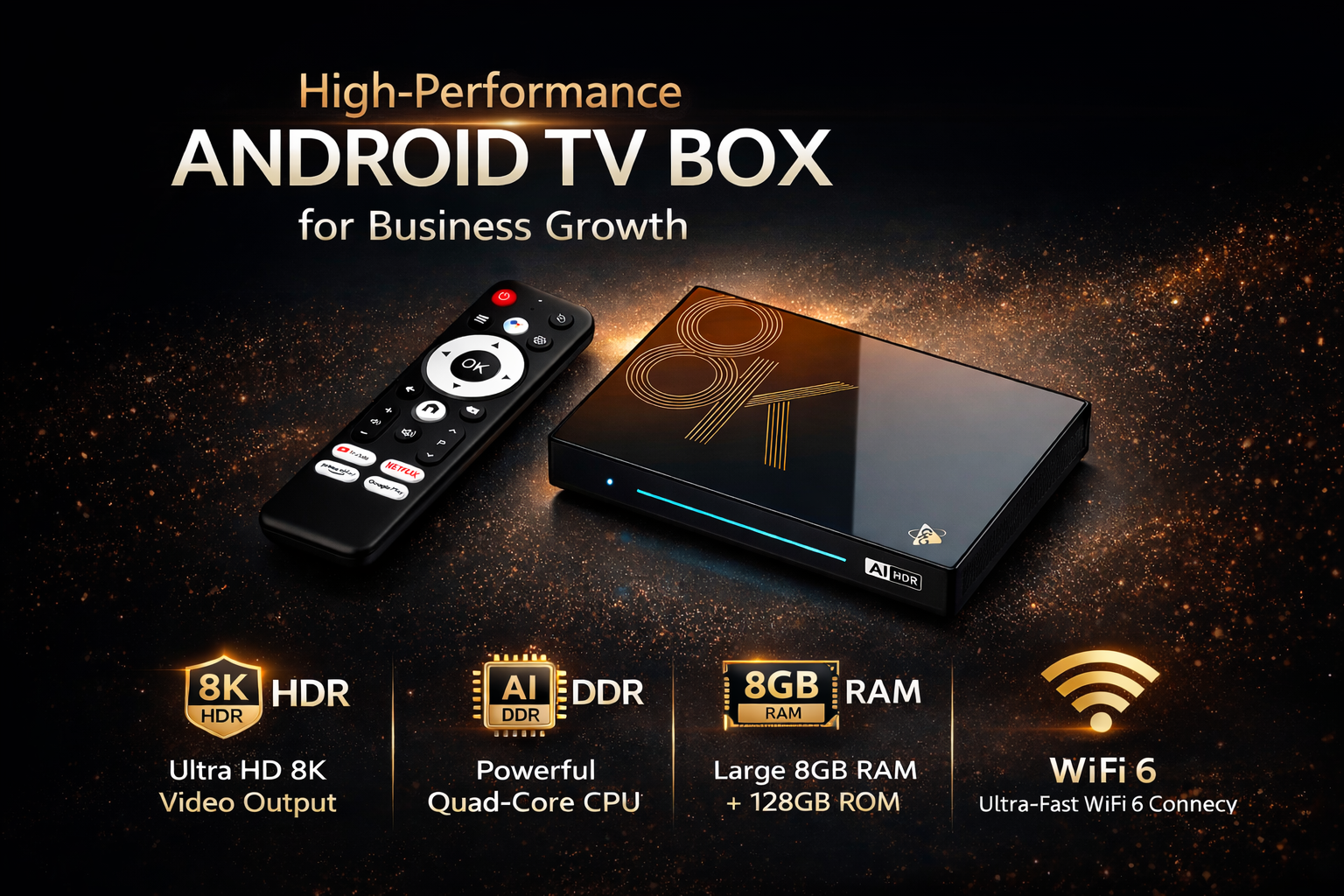 High-performance Android TV box for business growth