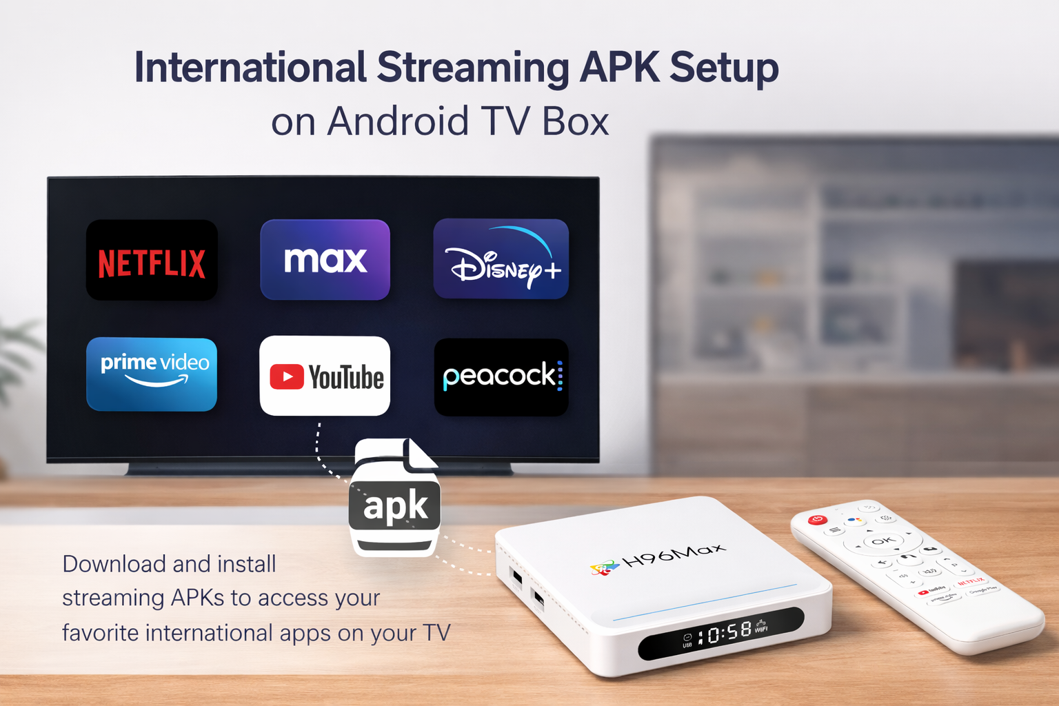 International streaming APK setup on Android TV Box