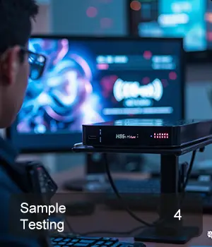<table>
	<tbody>
		<tr>
			<td>
				Step 4 – Sample testing for H96 Max Android TV Box quality verification
			</td>
		</tr>
	</tbody>
</table>
<br />