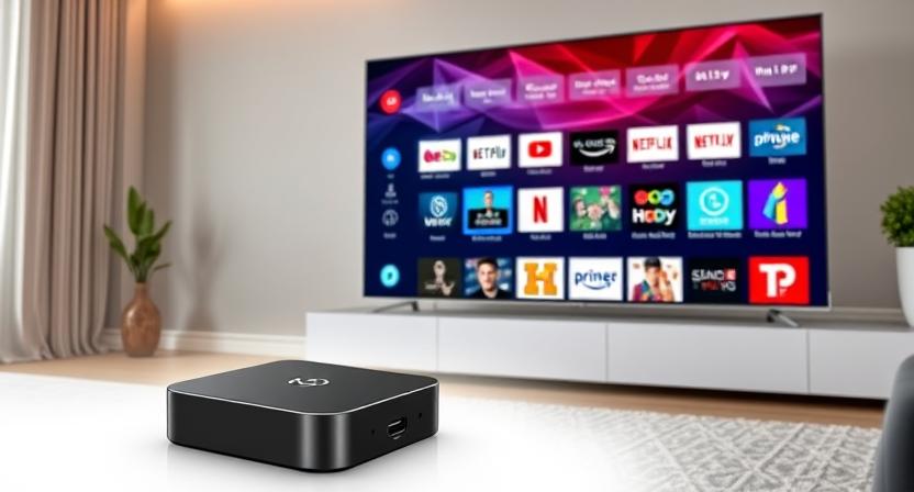 4K Android TV Box showing high-resolution UI smoothness