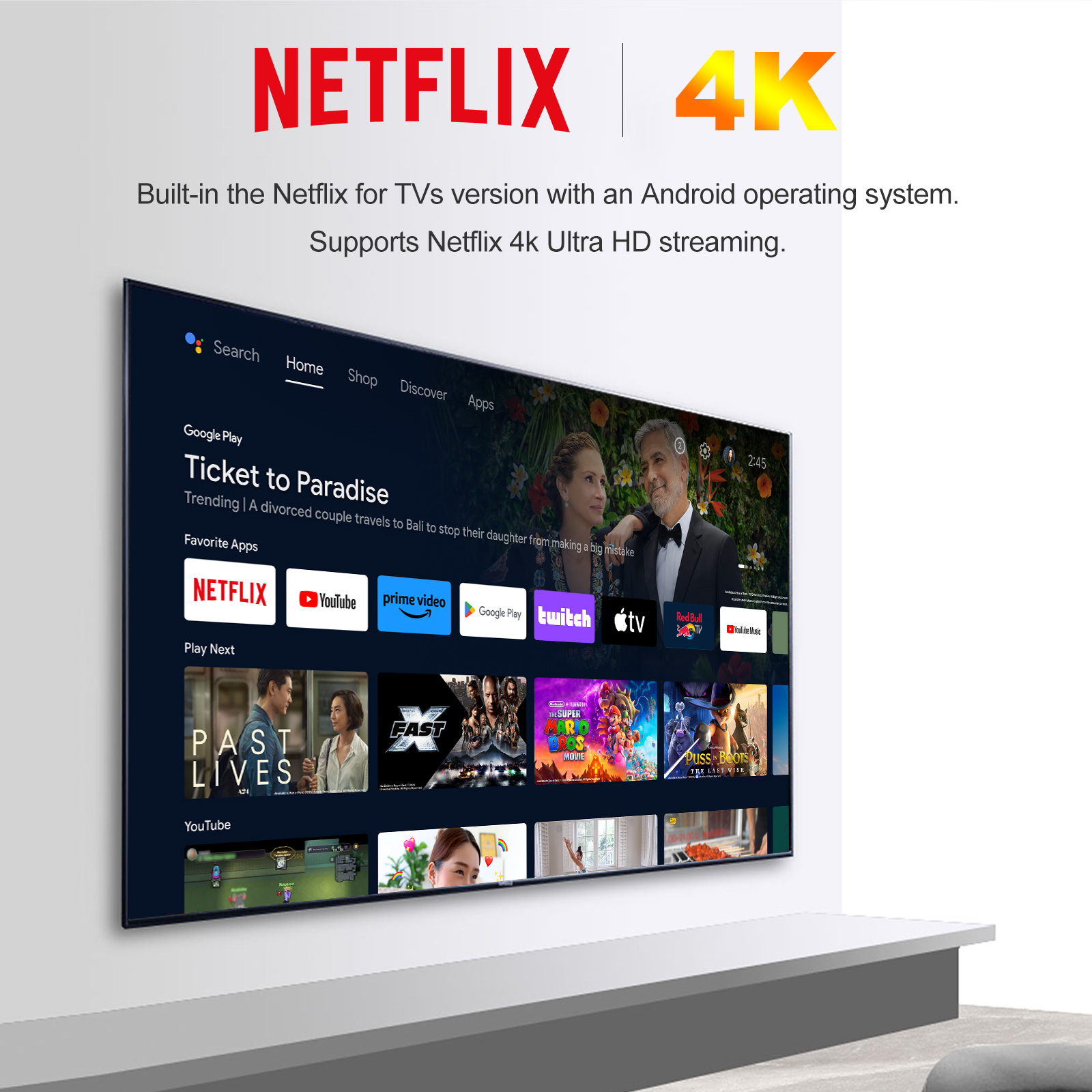 4K HDR streaming Google TV box