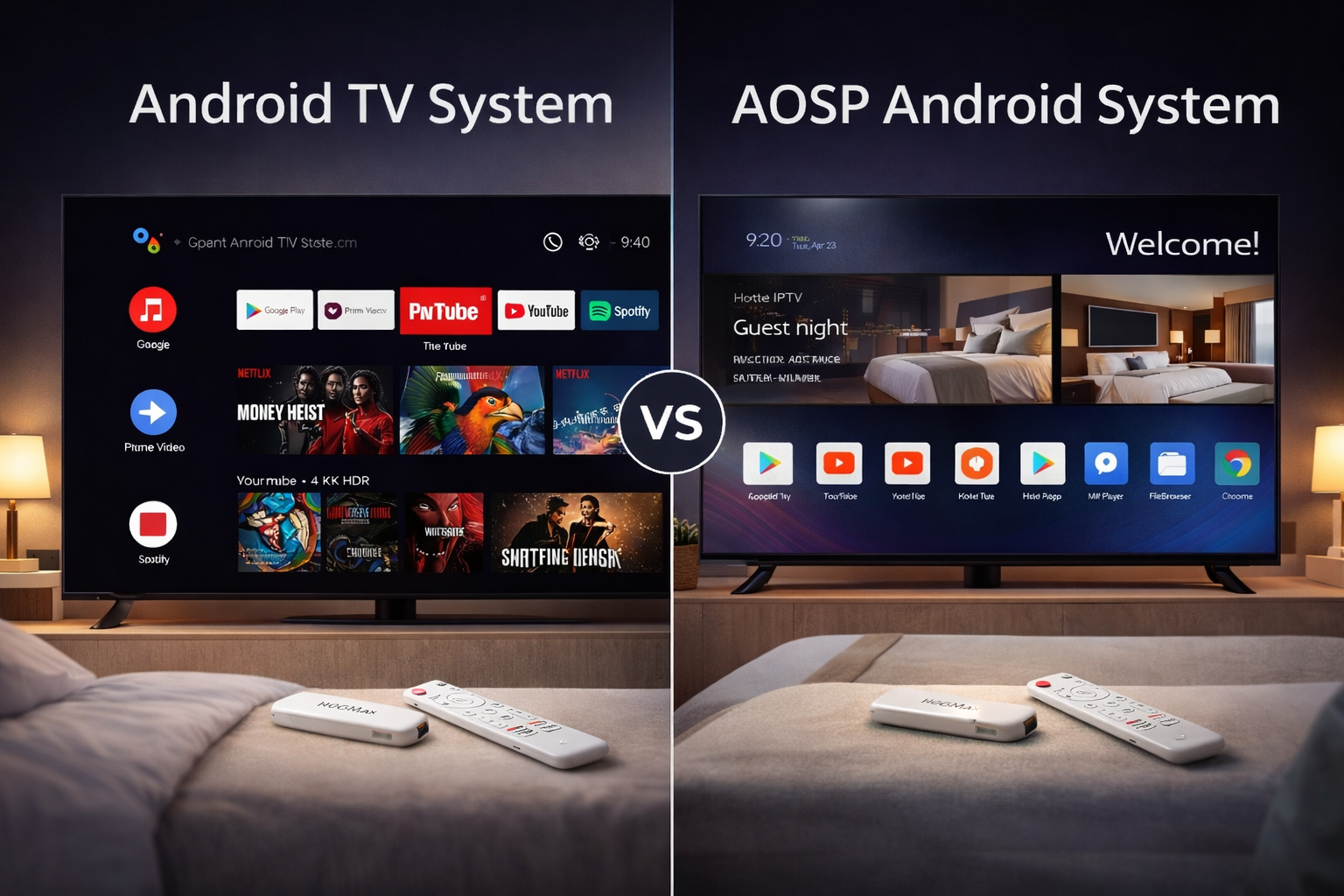 Android TV and AOSP feature differences for OEMs
