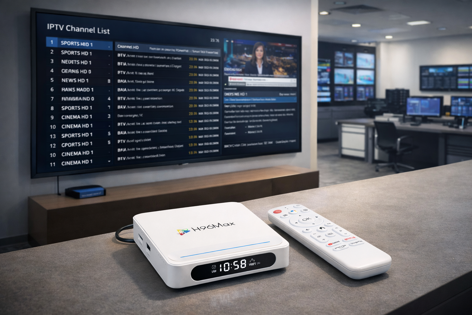 Android TV box for enterprise digital services