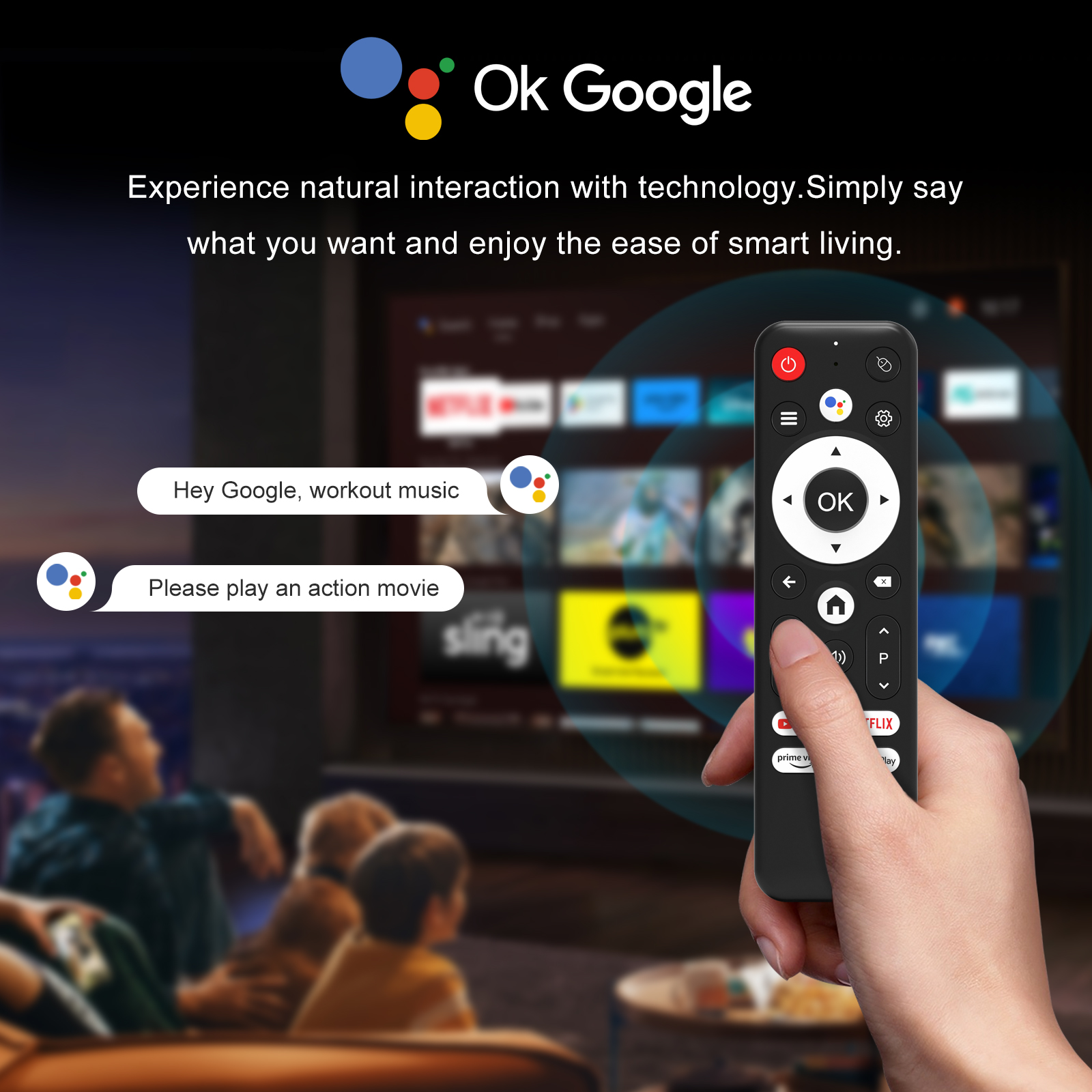 tv box with voice remote