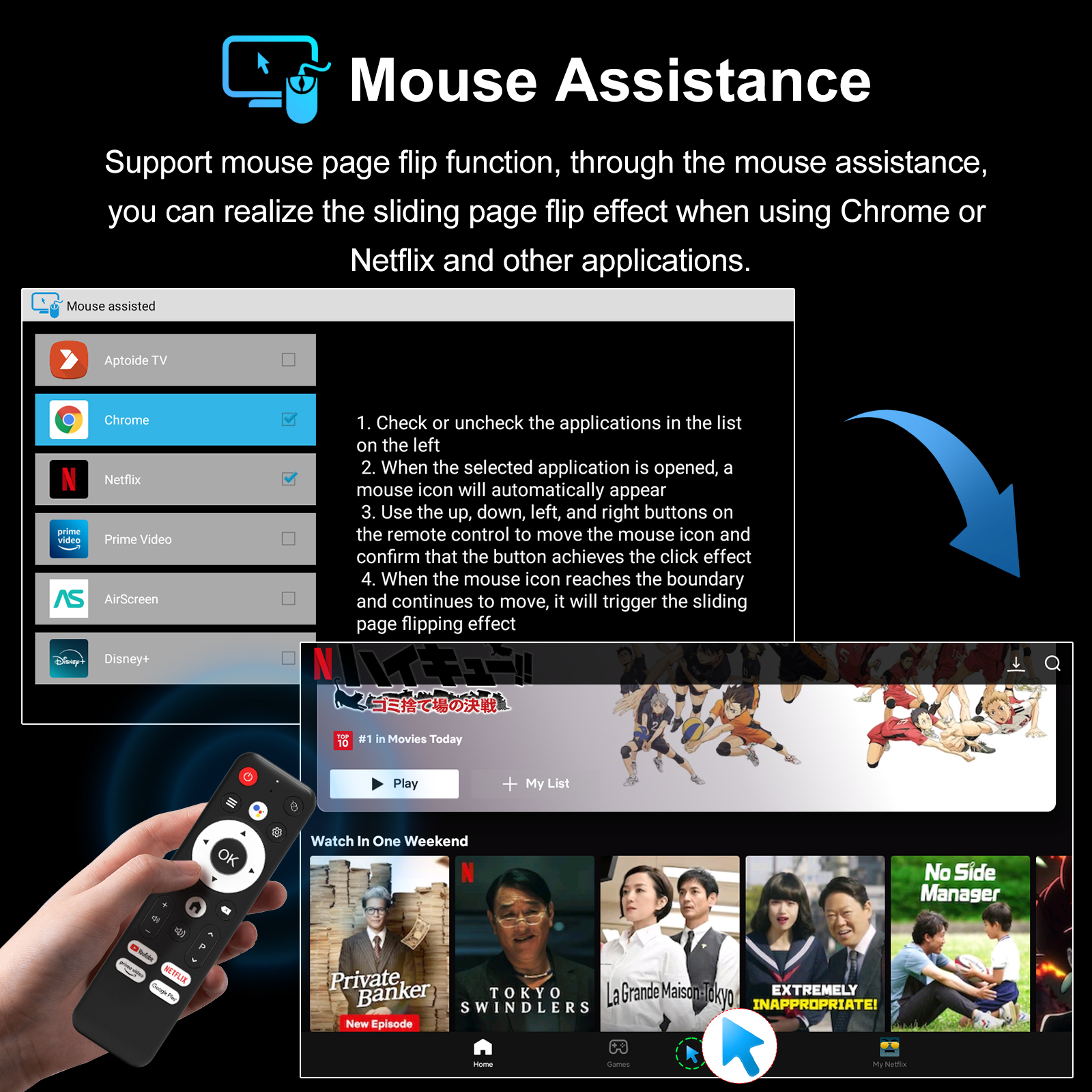 Android 14 TV Box mouse mode