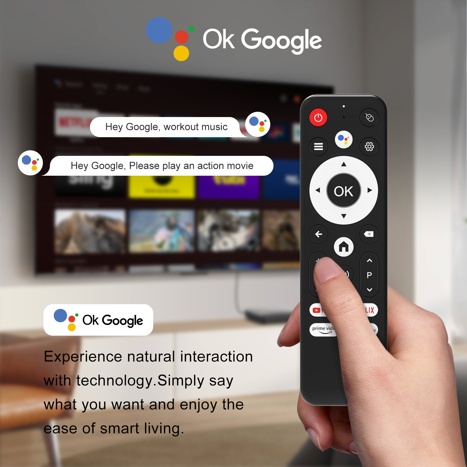 tv box with voice remote