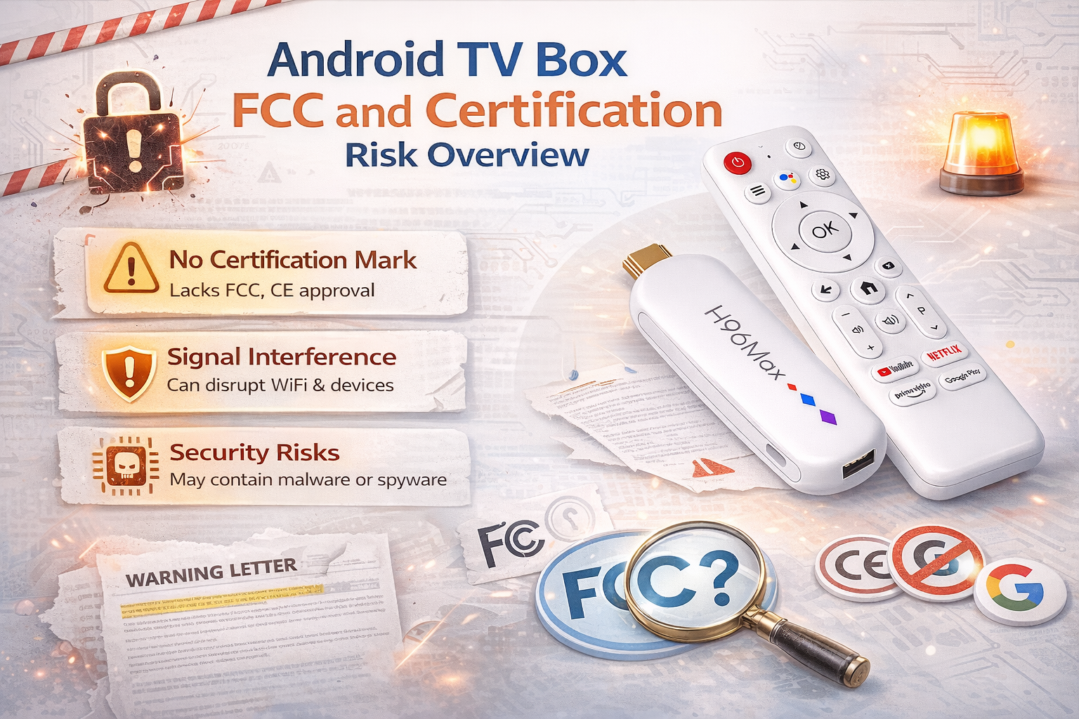 Android TV box FCC and certification risk overview