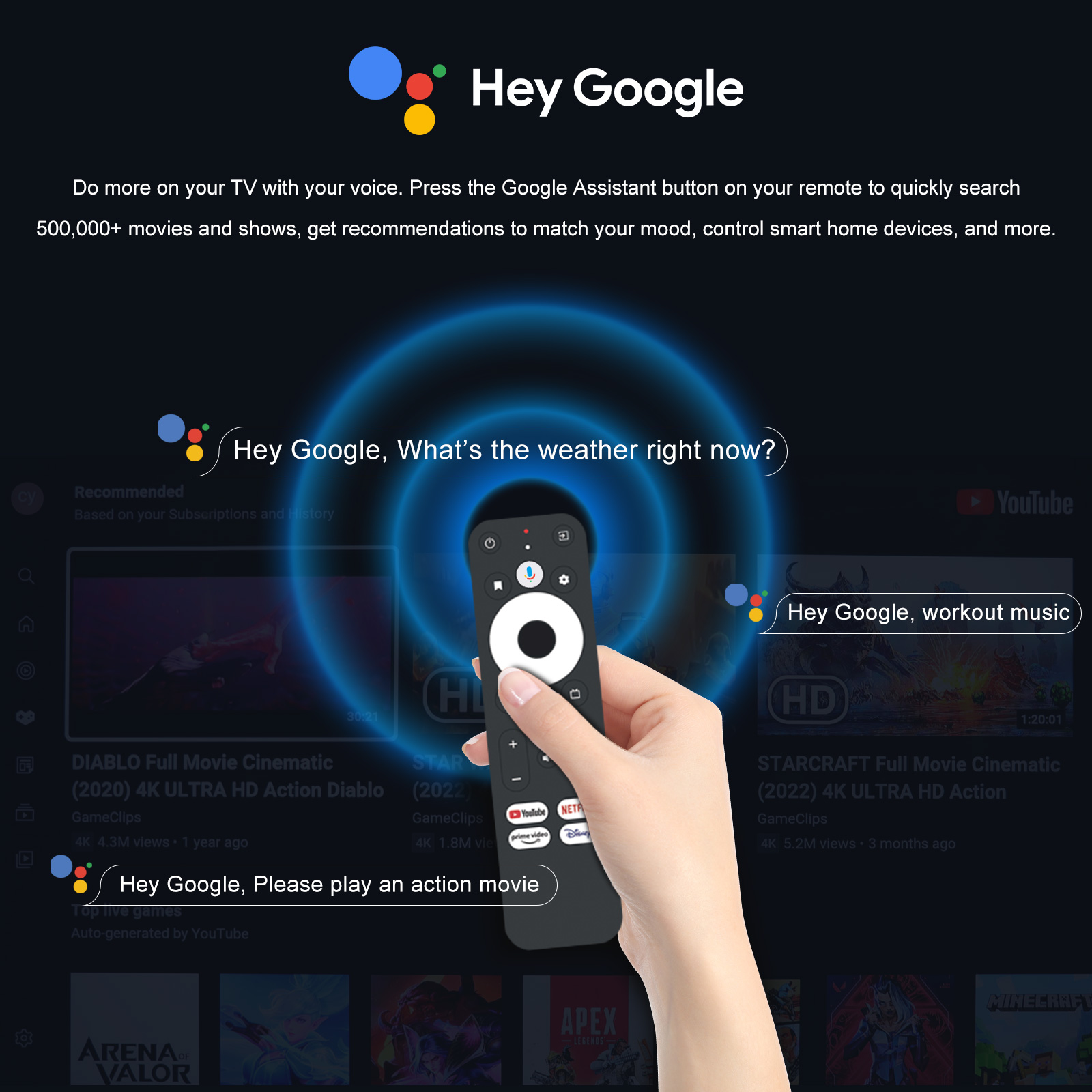 Hako Pro Android TV box with voice remote