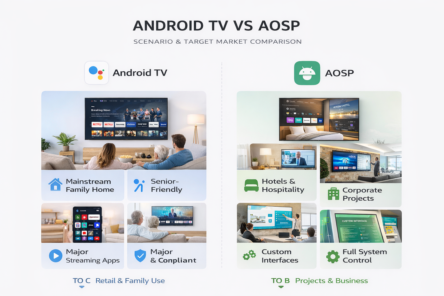 Android TV vs AOSP performance and scalability analysis