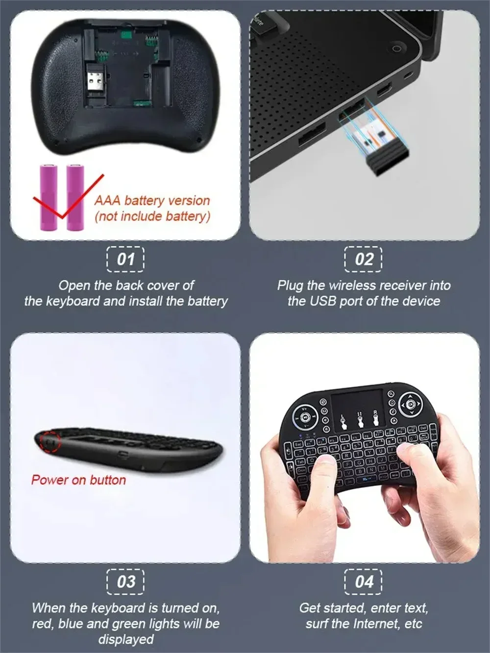 portable I8 Mini Keyboard