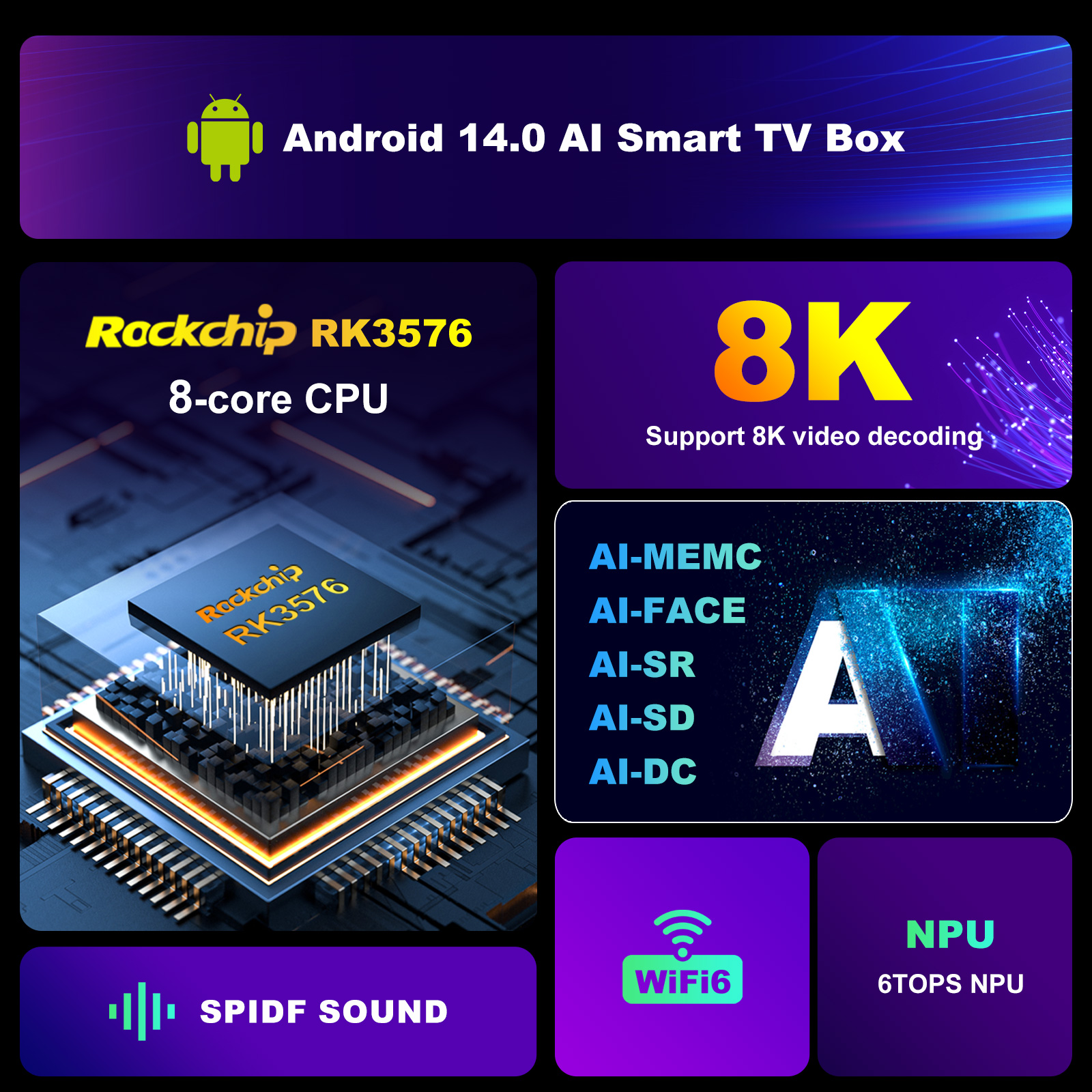 8k smart tv box