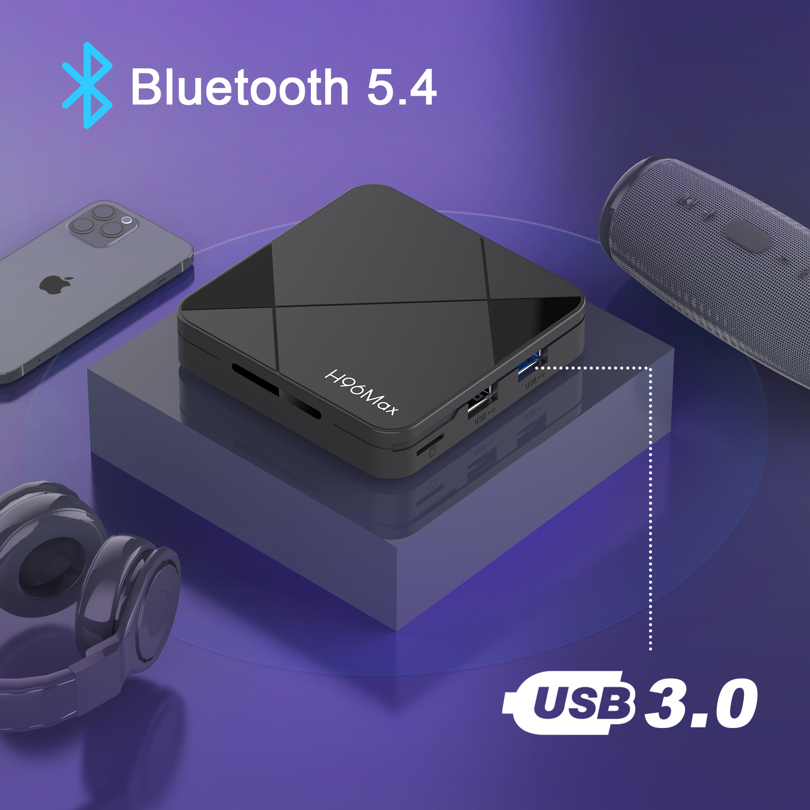 Bluetooth 5.4 Android TV streaming box