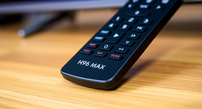 Android 14 TV box remote control with voice assistant button