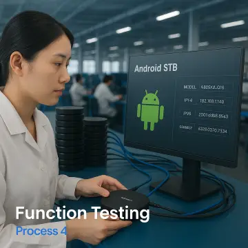 H96 Max Android TV Box Function Testing on Factory Line