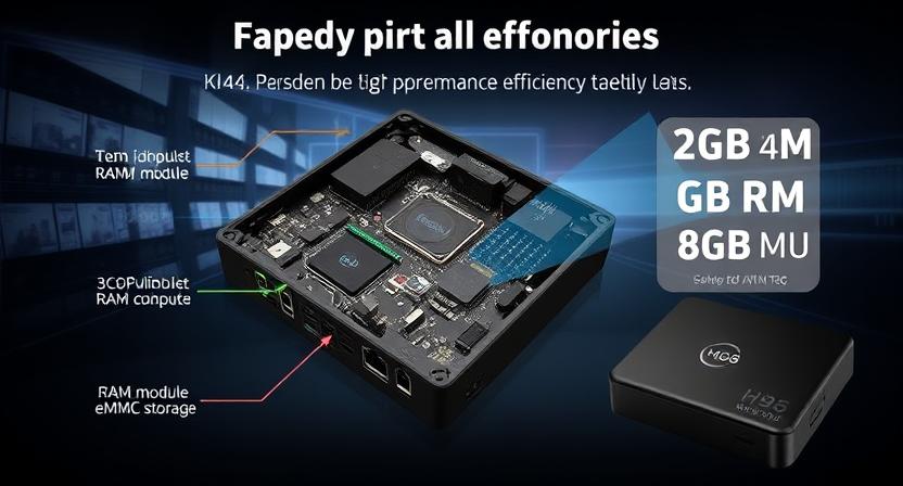 Android TV Box chipset and RAM performance diagram