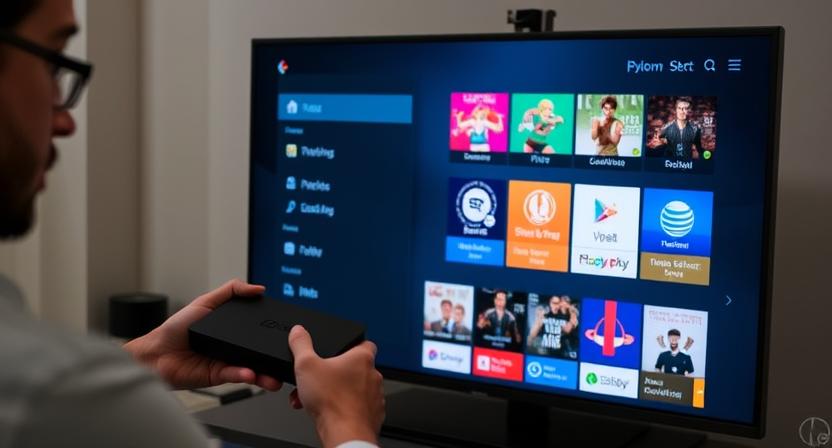 Android TV Box with custom software and U