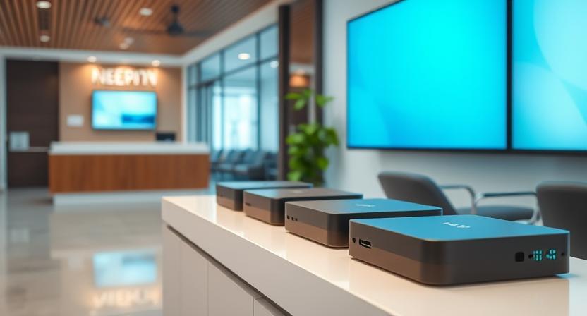 Android TV box for reception areas