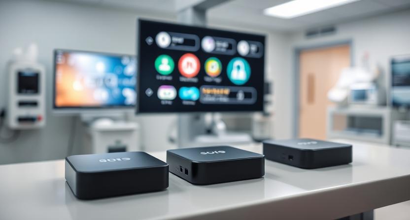 Android TV box patient information display