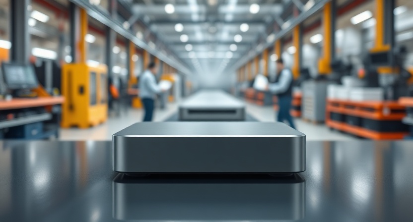 Smart Android TV box with futuristic streaming symbols