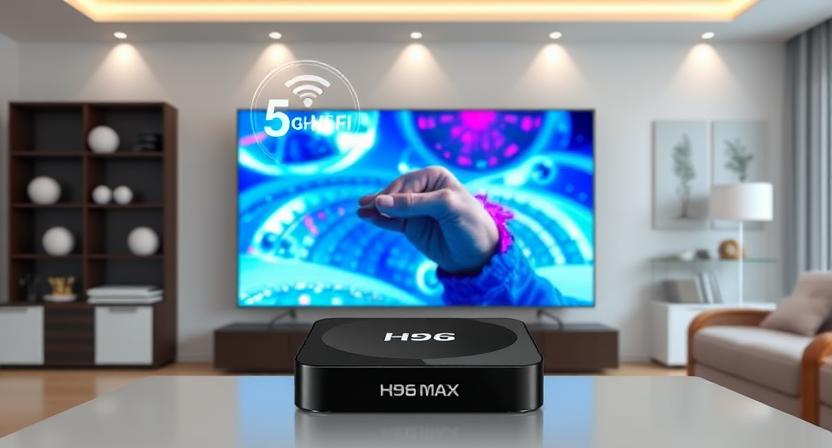 Android WiFi TV Box streaming 4K video over 5GHz connection 