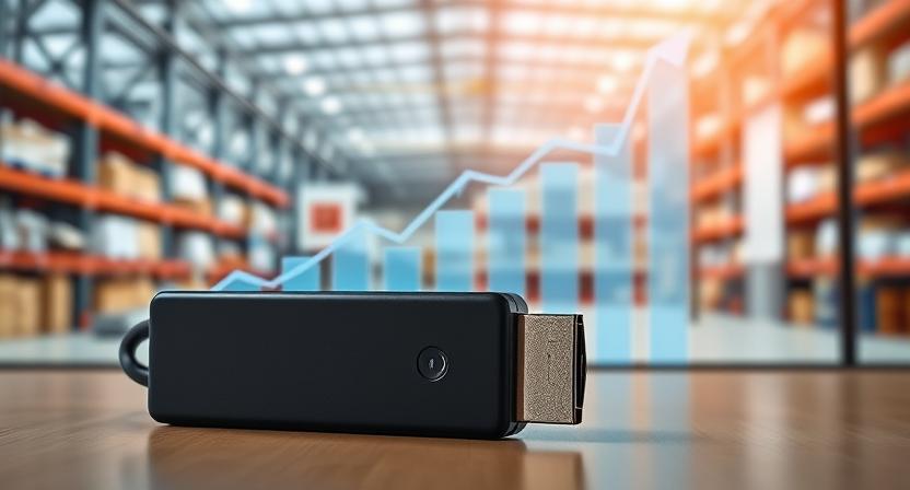 Compact Android TV stick HDMI design