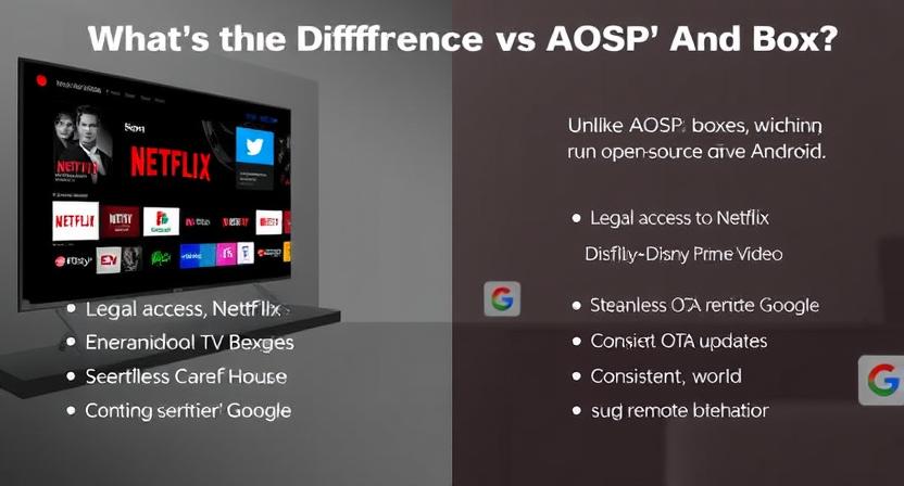 Comparison between Google Certified and AOSP Android TV boxes