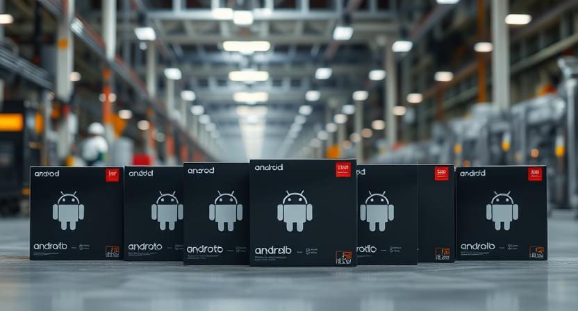 Corporate business theme with Android TV box