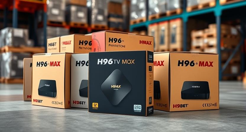 Customized H96 Max TV box packaging designs for wholesale orders
