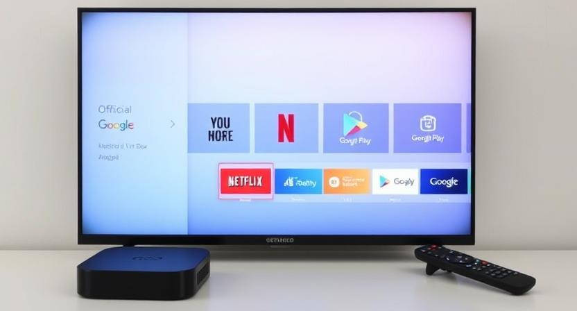 Google Certified Android TV Box UI with official licensed apps