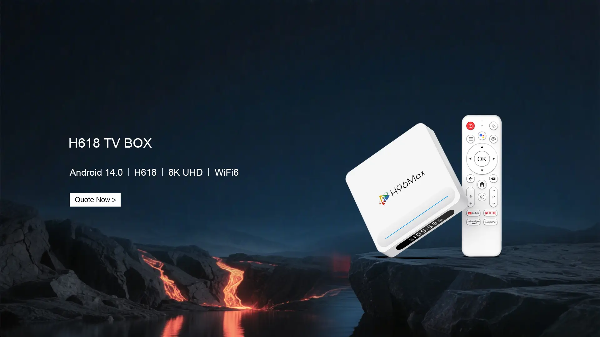 H96 Max H618 PLUS TV Box – Android 14, 8K UHD, OEM/ODM”