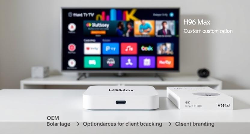 H96 Max Android TV Box with OEM customization branding
