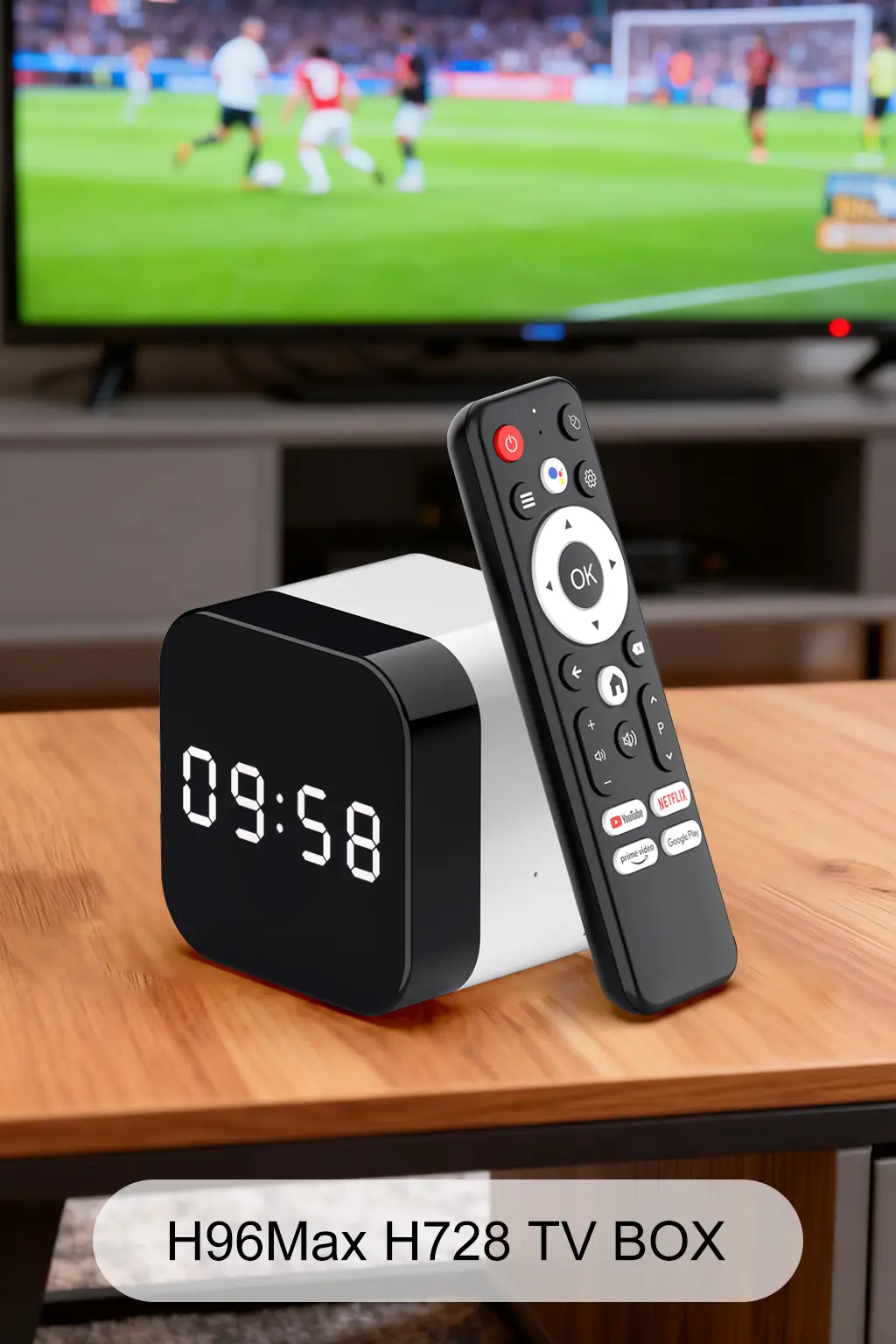 <span>H96 Max H728 Android TV Box with Android 14, WiFi6, Bluetooth 5.4, and 8K UHD streaming</span>