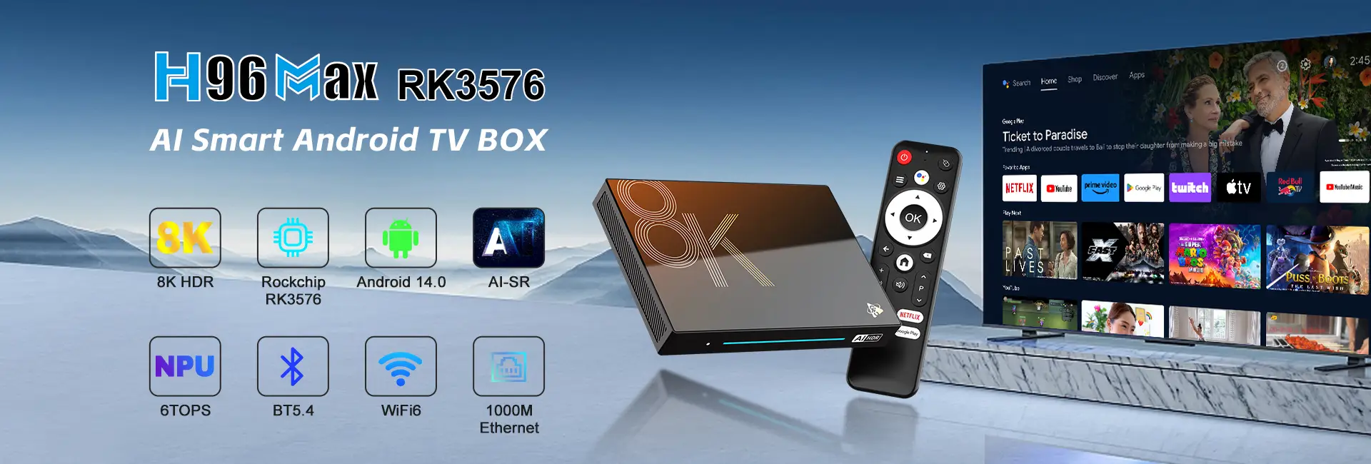 H96 Max RK3576 8K Smart TV Box