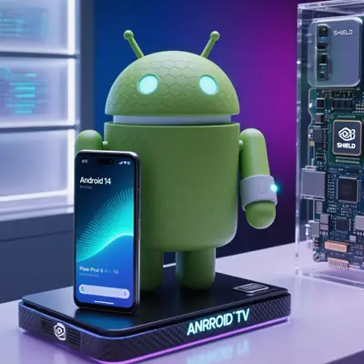 Android TV Box running the latest Android OS for smooth performance and updated features
