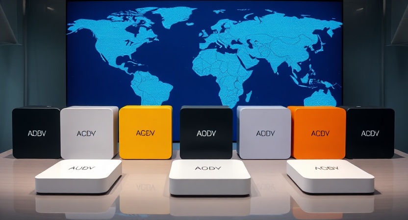 Smart TV device with production and logistics visual