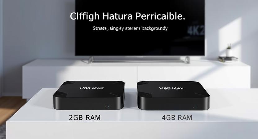 TV box performance comparison chart featuring 4GB RAM benefits