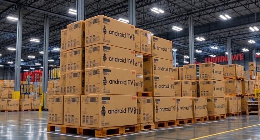 TV boxes ready for global shipping
