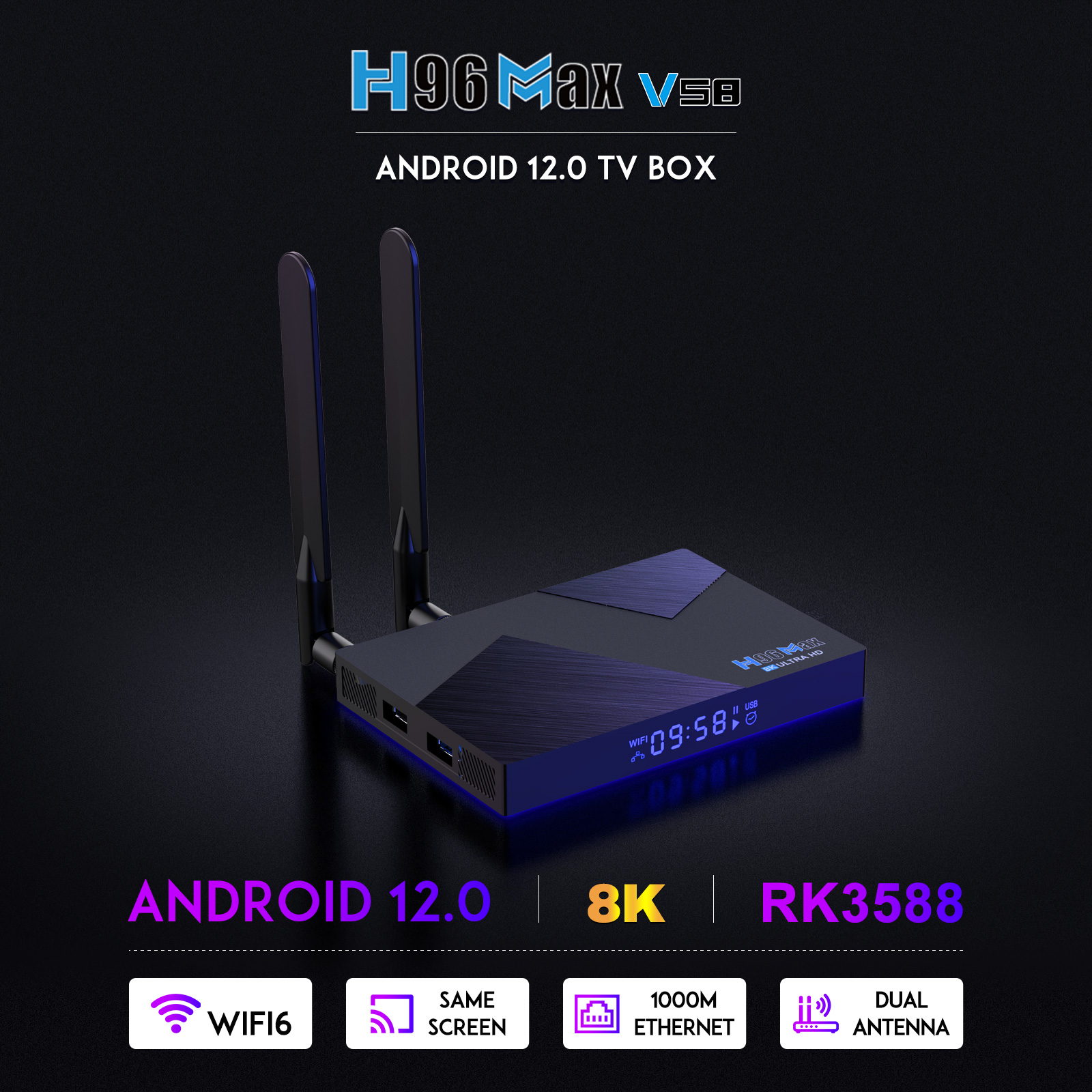 H96 Max V56 RK3588 TV Box