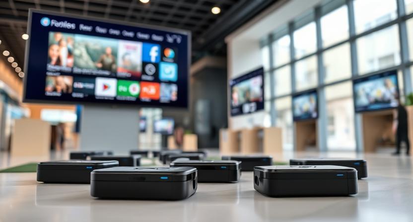 android tv box with digital signage system