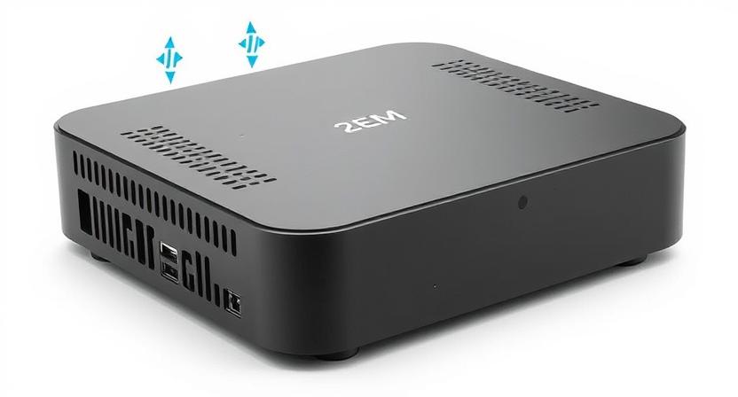 TV Box with optimized ventilation holes