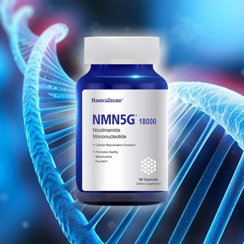 Nature's Dream NMN5G 18000 Dietary Supplement Resveratrol, NAD+ and Nicotinamide Mononucleotide, NMN5G 60 capsule/bottle